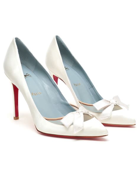 louboutin womens bridal shoes|christian louboutin flats wedding.